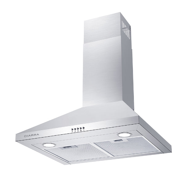 CIARRA CAS75206P 30" Stainless Steel  450 CFM Wall Mount Convertible Range Hood