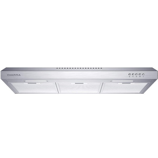 CIARRA CAS75918A 30" Stainless Steel 200 CFM Under Cabinet Convertible Range Hood