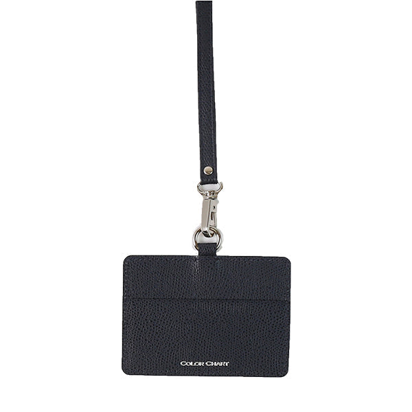 Color Chart ID Card Holder with Leather Strap