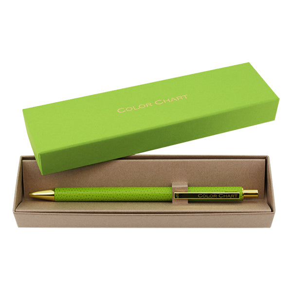 Color Chart Leather-Wrapped Ballpoint Pen