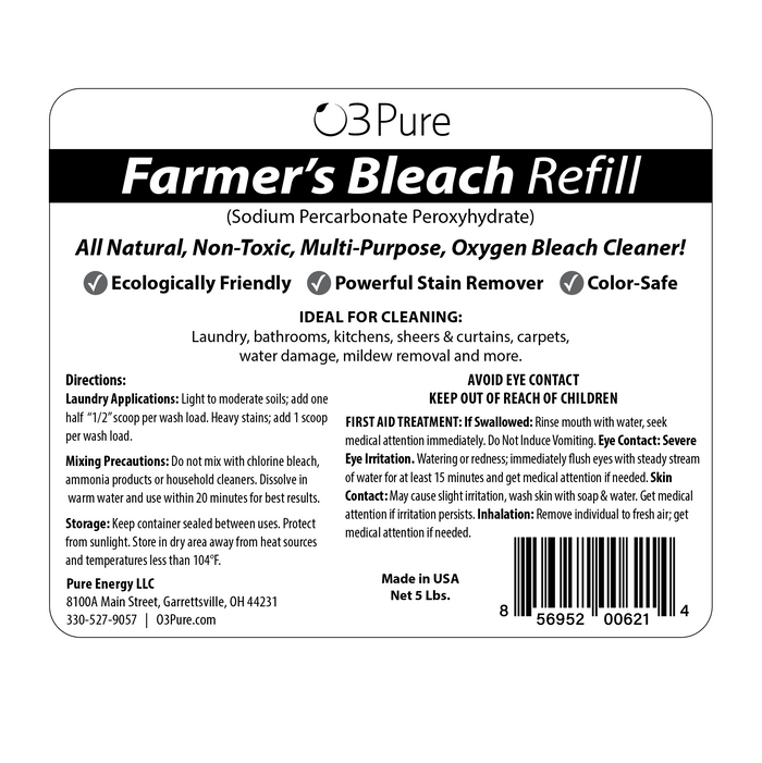 Color Safe Farmers Bleach Soap 5lb Refill