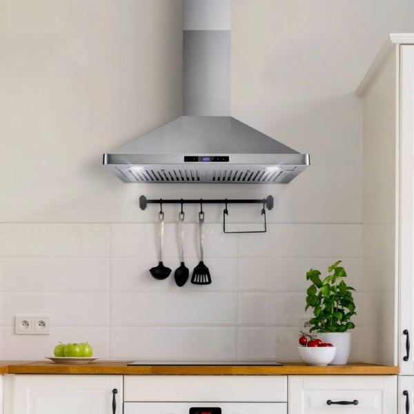 Cosmo COS-63175S 30" Stainless Steel 380 CFM Wall Mount Range Hood with Digital Controls