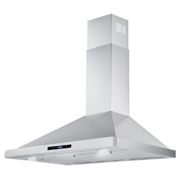 Cosmo COS-63190S 36" Stainless Steel 380 CFM Wall Mount Range Hood with Touch Controls