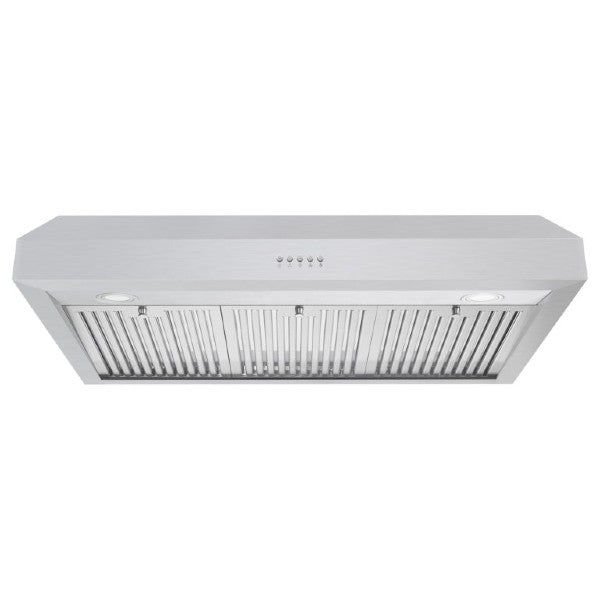 Cosmo UC36 36" Stainless Steel 380 CFM Under Cabinet Range Hood with Push Button Controls