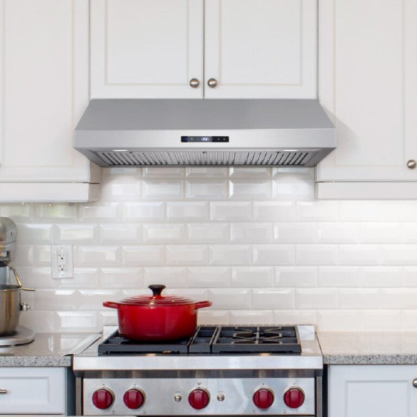Cosmo UMC36 36" Stainless Steel 380 CFM Under Cabinet Range Hood with Digital Touch Controls