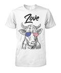 cow america  vintage style - Men's and Women's t-shirt , Vneck, Hoodies - myfunfarm - clothing acceessories shoes for cow lovers, pig, horse, cat, sheep, dog, chicken, goat farmer