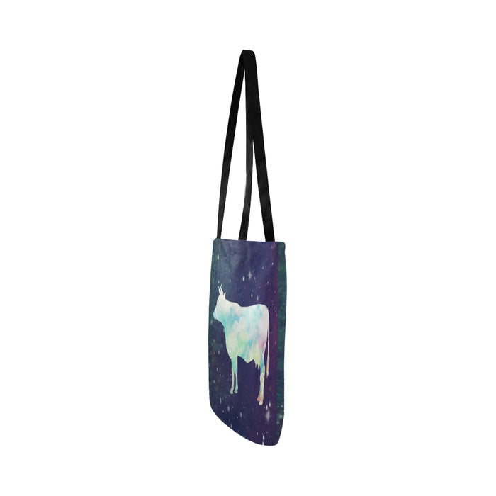 Cow color print Tote bag sk00016 Reusable Shopping Bag Model 1660 (Two sides) - myfunfarm - clothing acceessories shoes for cow lovers, pig, horse, cat, sheep, dog, chicken, goat farmer