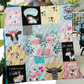 Cow cute pattern print -Quilt - myfunfarm - clothing acceessories shoes for cow lovers, pig, horse, cat, sheep, dog, chicken, goat farmer
