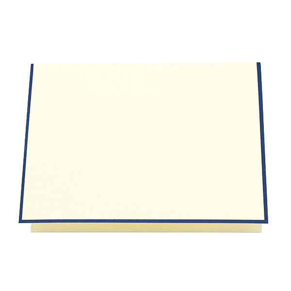 Crane Note Card Set, CF1430, Ecru/Blue Border