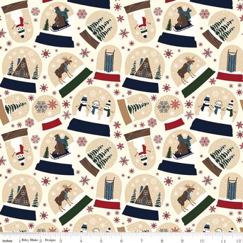 Curtain Valance - Christmas Let It Snow Flannel