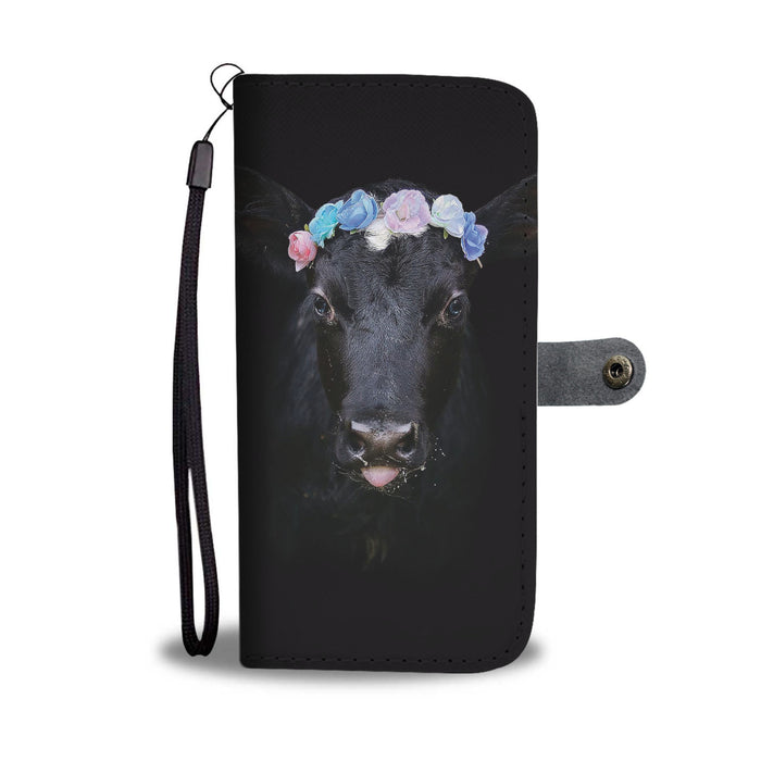 Cute cow pattern print sk00031 - Wallet Phone case - myfunfarm - clothing acceessories shoes for cow lovers, pig, horse, cat, sheep, dog, chicken, goat farmer