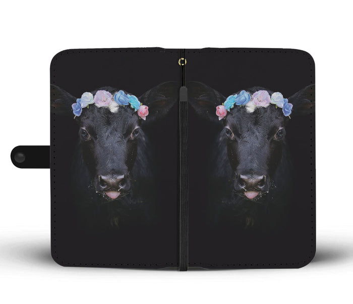Cute cow pattern print sk00031 - Wallet Phone case - myfunfarm - clothing acceessories shoes for cow lovers, pig, horse, cat, sheep, dog, chicken, goat farmer