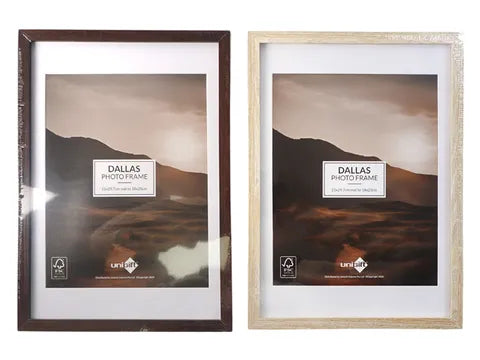 Dallas Matboard Frame A4/18x23cm - Natural/Wallnut