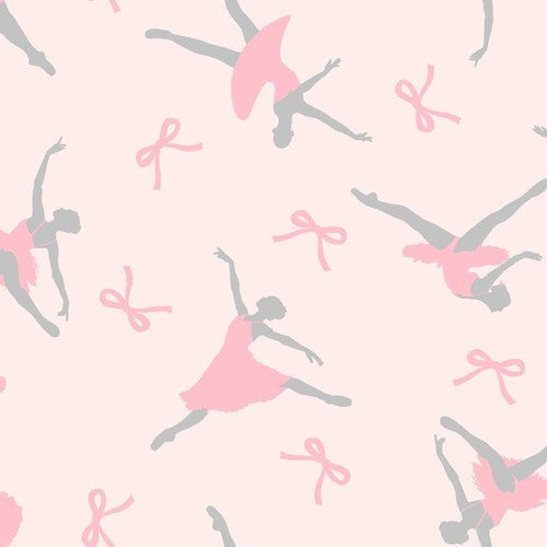 Double Sided Flannel Blanket - Ballerinas and Bows Flannel