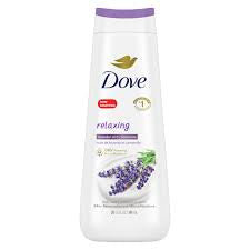 DOVE LAVENDER OIL AND CHAMOMILE BODY WASH 23 OZ