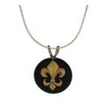 Fleur De Lis Necklace Black/Gold