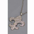 Fleur de lis Necklace Silver