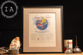 Framed Socony Vacuum Oil Spin The Globe Ad