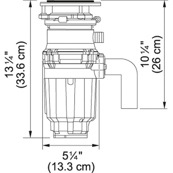 Franke WDJ50 13" Red 1/2 Hp Continuous Waste Disposer