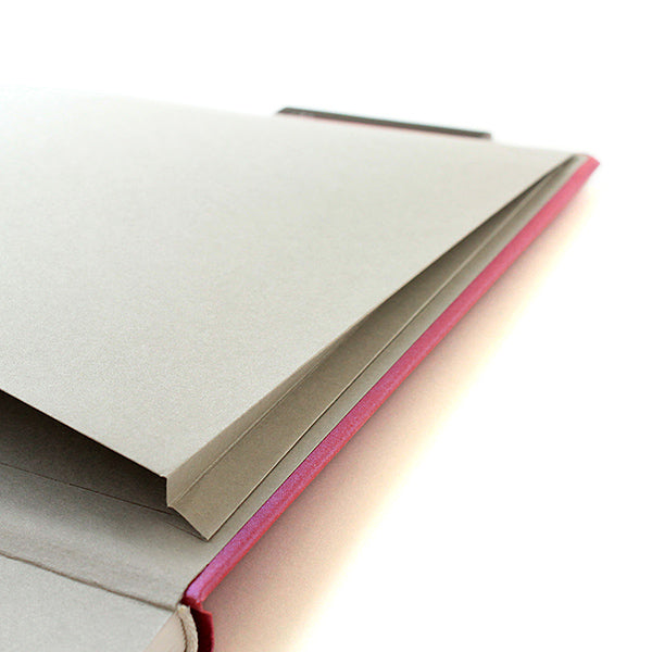Gmund Notebook L, Reaction Purple Rain Red, Plain