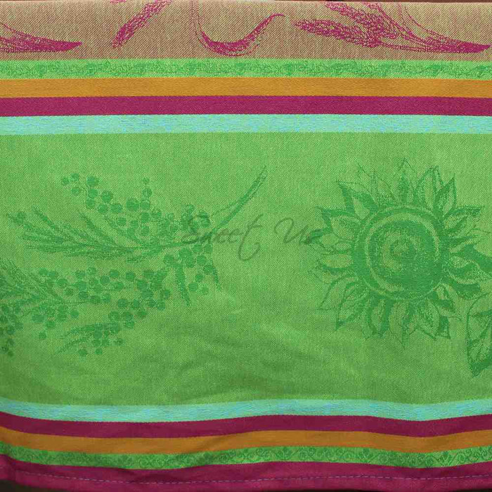 Wipeable Jacquard Tablecloth Rectangle Spill Resistant French Cotton Multicolor - Sweet Us