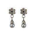 Grey Pearl Earrings