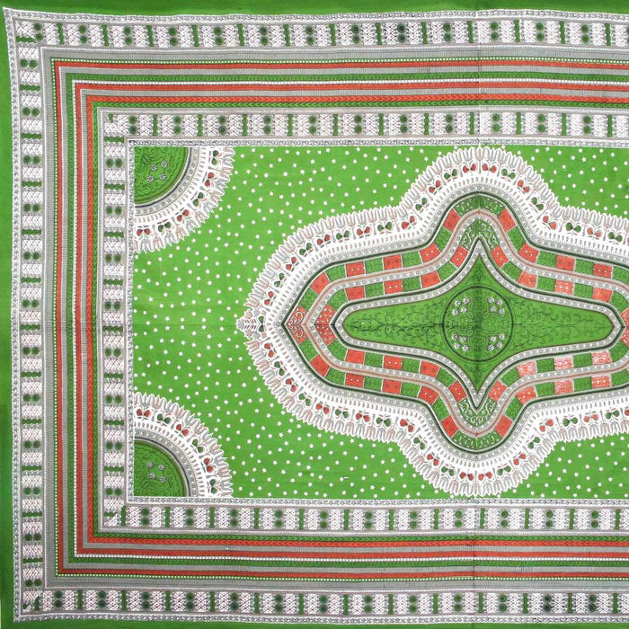 Handmade 100% Cotton Dashiki Tapestry Tablecloth Bedspread Coverlet Twin Green - Sweet Us