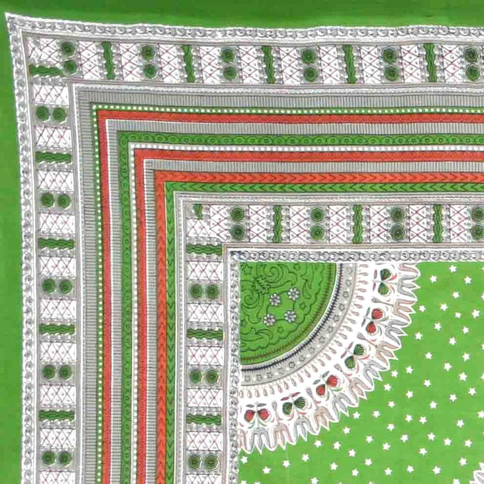 Handmade 100% Cotton Dashiki Tapestry Tablecloth Bedspread Coverlet Twin Green - Sweet Us