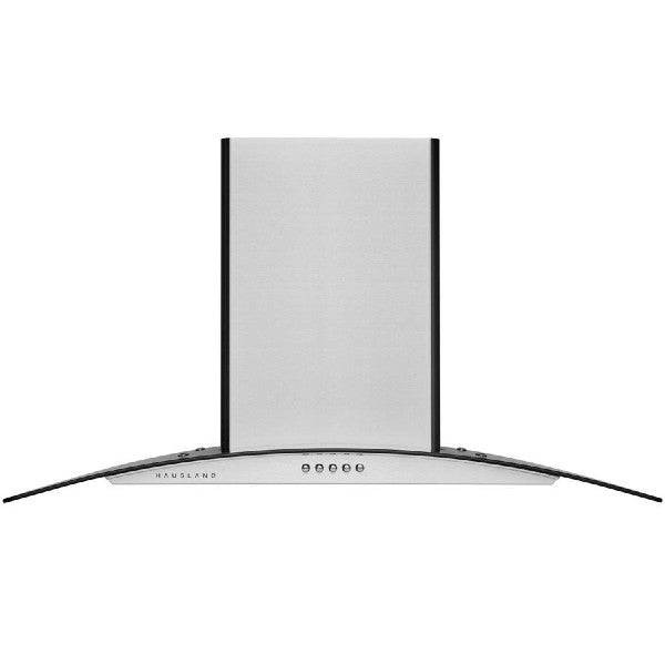 Hauslane WM-600 30" Stainless Steel Wall Mount Range Hood with Glass Canopy