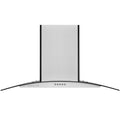 Hauslane WM-600 30" Stainless Steel Wall Mount Range Hood with Glass Canopy