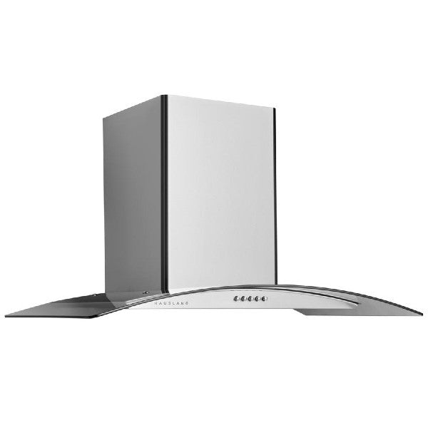 Hauslane WM-600 30" Stainless Steel Wall Mount Range Hood with Glass Canopy
