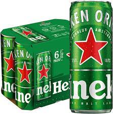 HEINEKEN CANNED BEER 6 PACK 330 ML