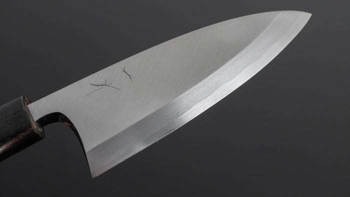 Hitohira Kikuchiyo Manzo White #3 Deba 120mm Ho Wood Handle (D-Shape) - HITOHIRA