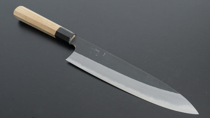 Hitohira Togashi White #2 Kurouchi Gyuto 240mm Ho Wood Handle - HITOHIRA