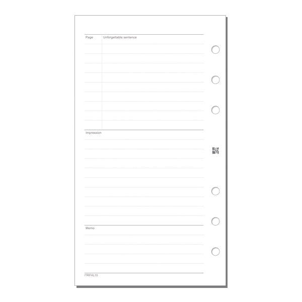 Itoya Holic Log Refill, Bible Size, Reading