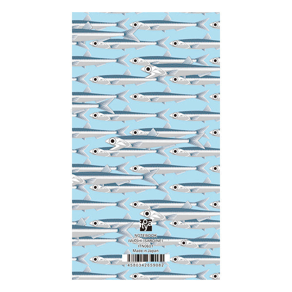 Itoya Oishii Sakana A6 Slim Notebook (Sardine)