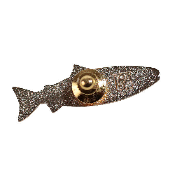 Itoya Oishii Sakana Pin Badge (Salmon)