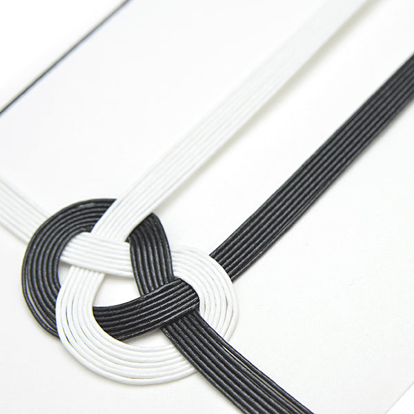 Itoya Shugi Gift Envelope, Musubikiri, Buddhist, Plain, Black and White, 7 Strands