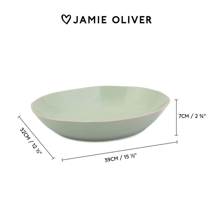 Jamie Oliver Big Love Stoneware Serving Bowl 39x32cm - Green