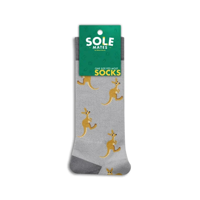 Kangaroo Sole Mates Socks - Grey