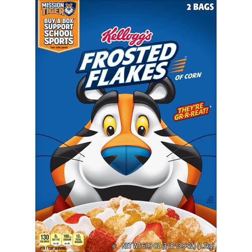 KELLOGG'S FROSTED FLAKES 61.9 OZ #ROCK VALUE-ORDER BY TUESDAY EVENING OCT 27 ARRIVING NOV 04 FOR DELIVERY#