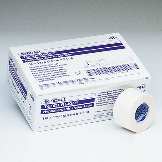 Kendall 1914C Hypoallergenic Paper Tape, Case of 120