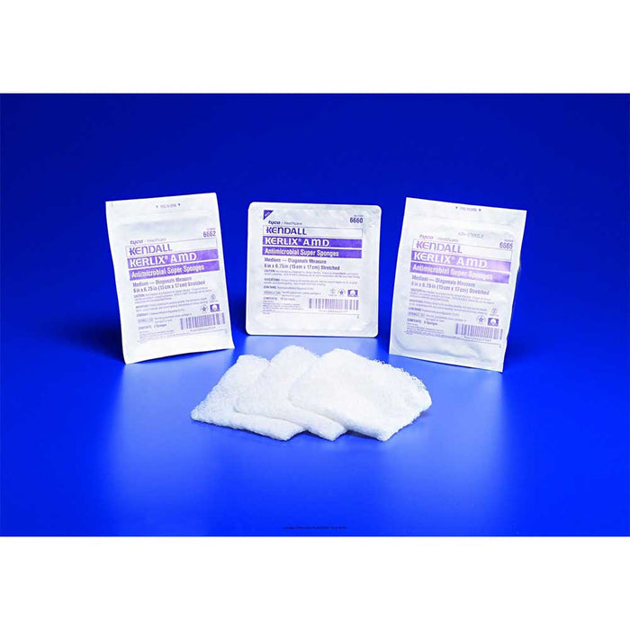 Kerlix AMD Antimicrobial Island Dressing Super Sponges 6" x 6 3/4" Pack of 10