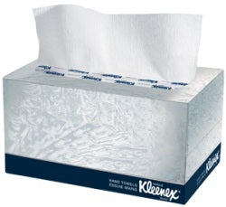 Kimberly Clark Kleenex Pop-Up Hand Towels: White, 120 Sheet Box, 9" x 10.5", 1 Count 17291632