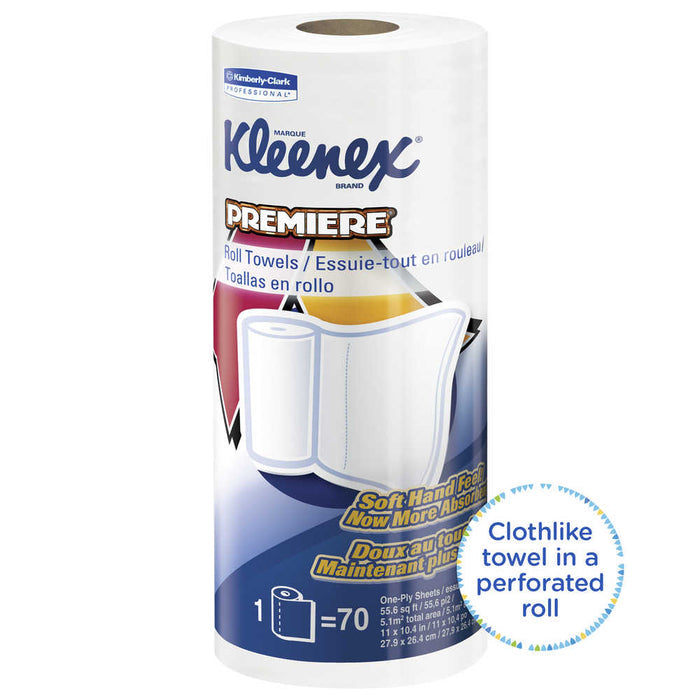 Kimberly Clark Kleenex Premiere Kitchen Paper Towel: White, 10.4" x 11", 24 Count