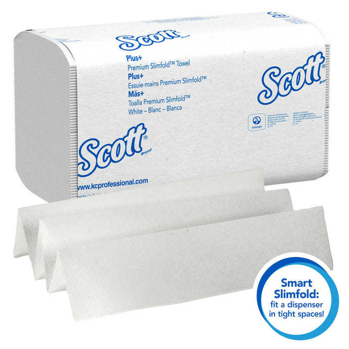 Kimberly Clark Kleenex Slimfold Towels: White, 7.5" x 11.6", 90 Sheets, 24 Count
