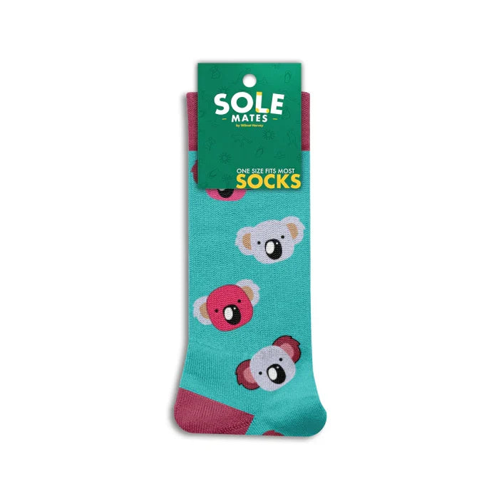 Koala Sole Mates Socks - Turquoise
