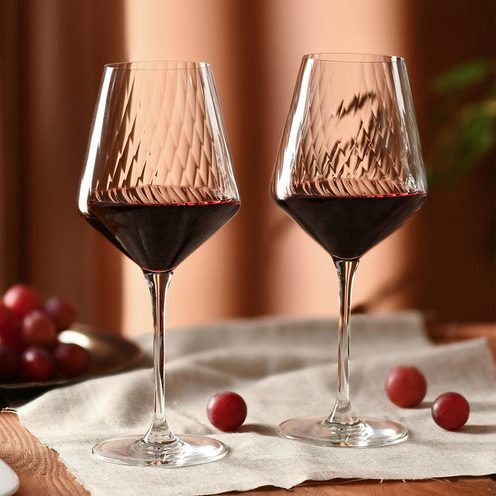 Krosno Avant-Garde Lumi Wine Glasses 450ml Set of 6 (Made in Poland)