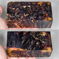 Large stabilized box elder burl wood block