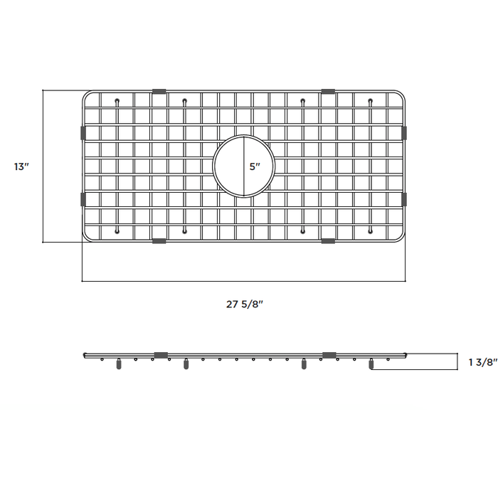 Latoscana SSG-LFS3318 Stainless Steel Kitchen Sink Grid for LFS3318W - Annie & Oak